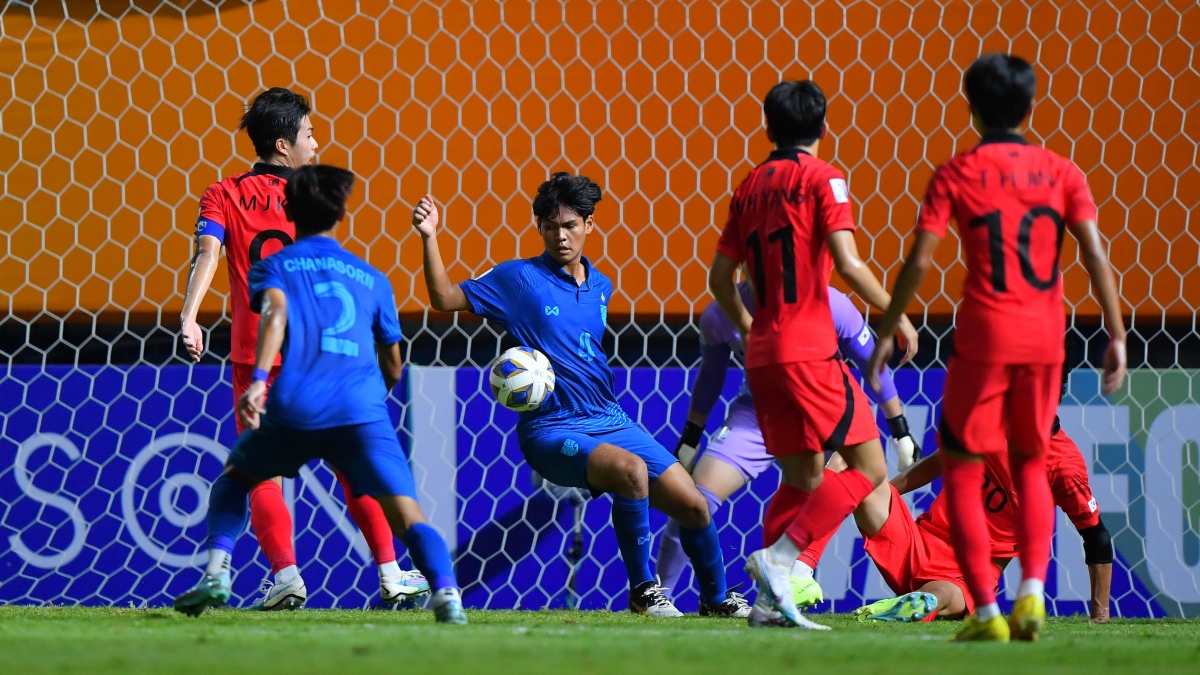 Thảm bại trước U17 Hàn Quốc, U17 Thái Lan tan mộng tham dự U17 World Cup